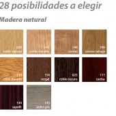 Colores madera natural